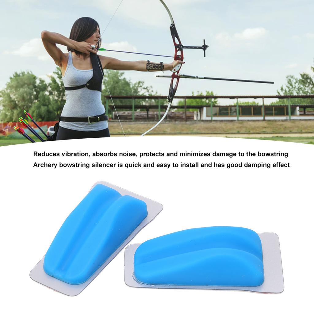Rubber Bowstring   Archery String Silencer Recurve Bow Rubber Shock Bowstring Silencer Absorber Dampener