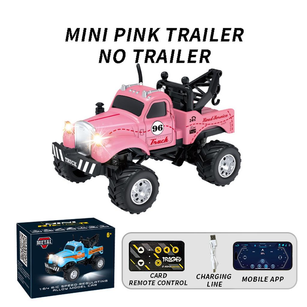 RC-Truck, RC-Sattelschlepper mit Anhänger, RC-Truck, Legierung im Maßstab 1/64, 2025 neuer RC-Truck, 2,4-GHz-Fernbedienung, als Geschenk für Kinder