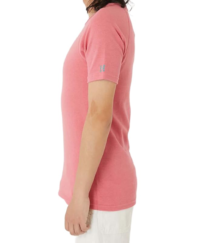 HOLLYWOOD RANCH MARKET Stretch French Rib Short Sleeve Made In Japan Salmon T-Shirt, (JP, Alphabet, XL, Pink)