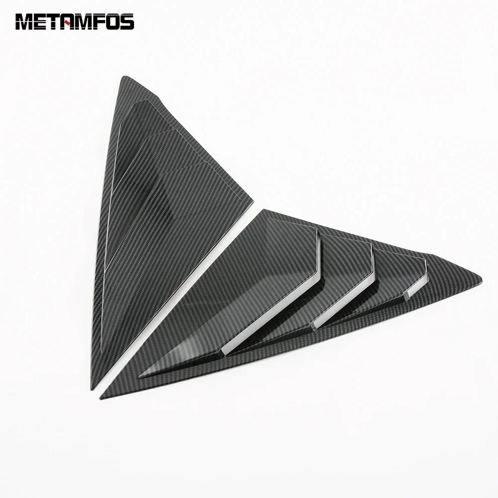 Rear Window Side Vent Louver Shutter Cover Trim For Honda Civic 11th Integra Sedan   2024 2025 Carbon Fiber Accessories