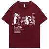 Maglietta Oversize da Uomo Abbigliamento Hip Hop Gatto Doccia Street Print Maglietta Casual Cotone Estate Manica Corta