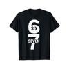 Men's T-shirt- '67' Pattern Printed Casual Short Sleeve Round Neck T-shirt, Christmas Party, Casual Wear- Adult Men's Clothing Men's Fashion Top