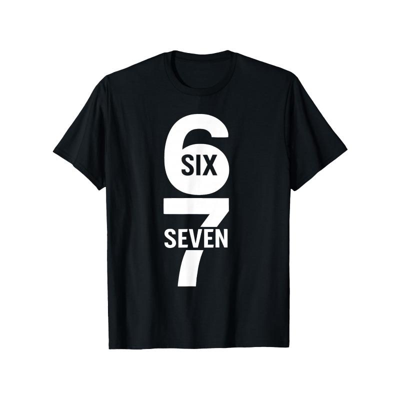 

Men s T-shirt- 67 Pattern Printed Casual Short Sleeve Round Neck T-shirt, Christmas Party, Casual Wear- Adult Men s Clothing Men s Fashion Top S чёрный