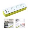 Portable 3Outlet Power Strips With Double Type C USB Port For Fast Charging Outlet Splitter Power Outlet Adapter