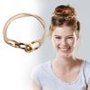 Elastische Metall-Haarbänder Stilvoller Pferdeschwanzhalter Mode Haaraccessoires Haarschmuck für Verschiedene Frisuren und Anlässe