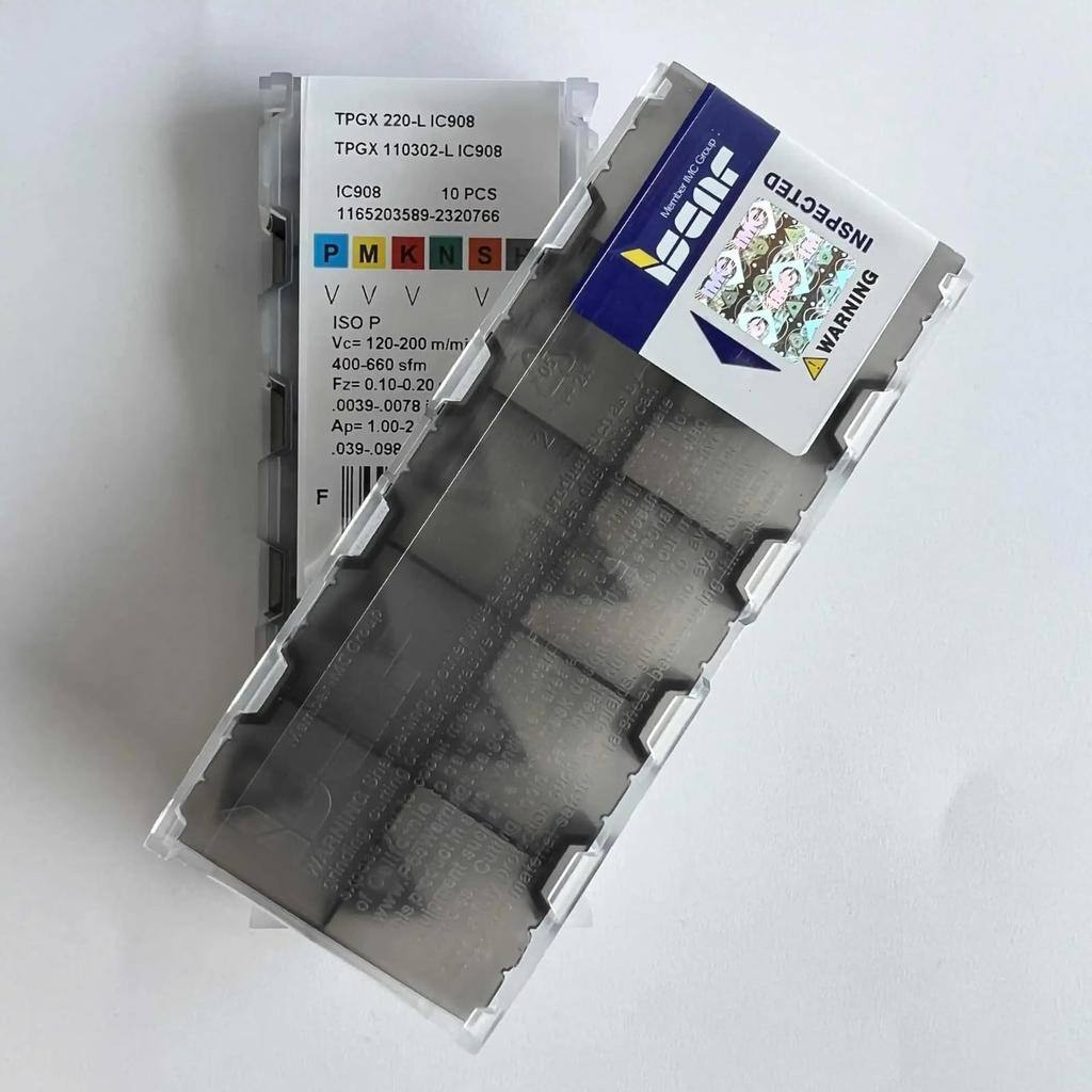 ISCAR / TPGX110302-L IC908 /Industrial indexable Carbide Inserts 10 PCS