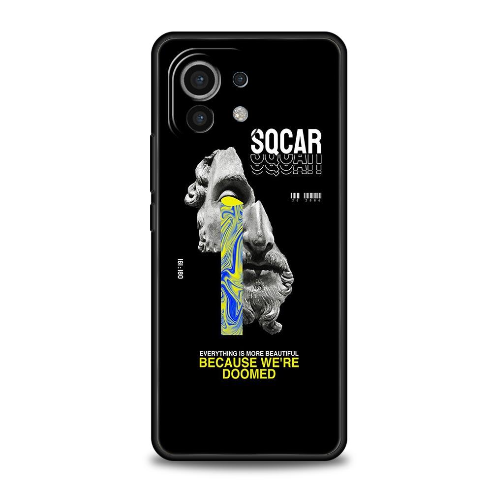 Cartoon Statue Abstract Art Phone Case Cover for Xiaomi Mi 17 15 14 13 12 11 Ultra 15T 14T 13T 12T 11T Pro Lite Soft TPU Shell