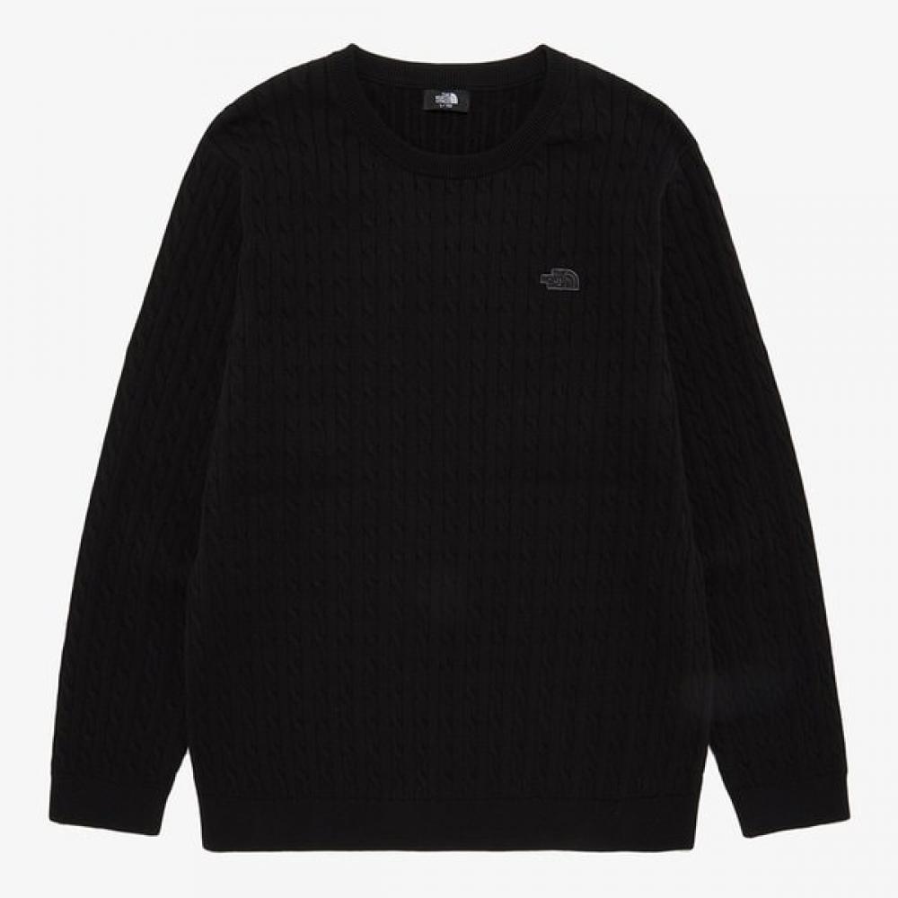 [north Face Official] Nt7ar00a Men S Holiday Sweater Black BLACK/095