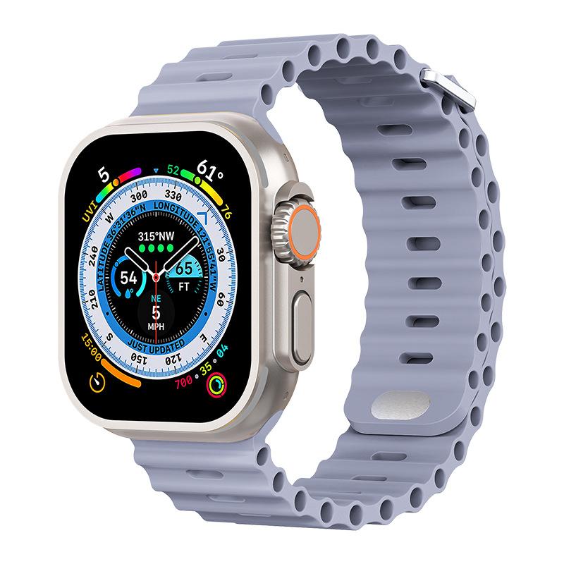 Ocean Armband für Apple Watch Ultra 3 2 Band 49mm Serie 45mm 41mm 46mm 42mm 40 44mm Silikon Uhrenarmband iWatch 11 10 9 8 7 6 5 SE2
