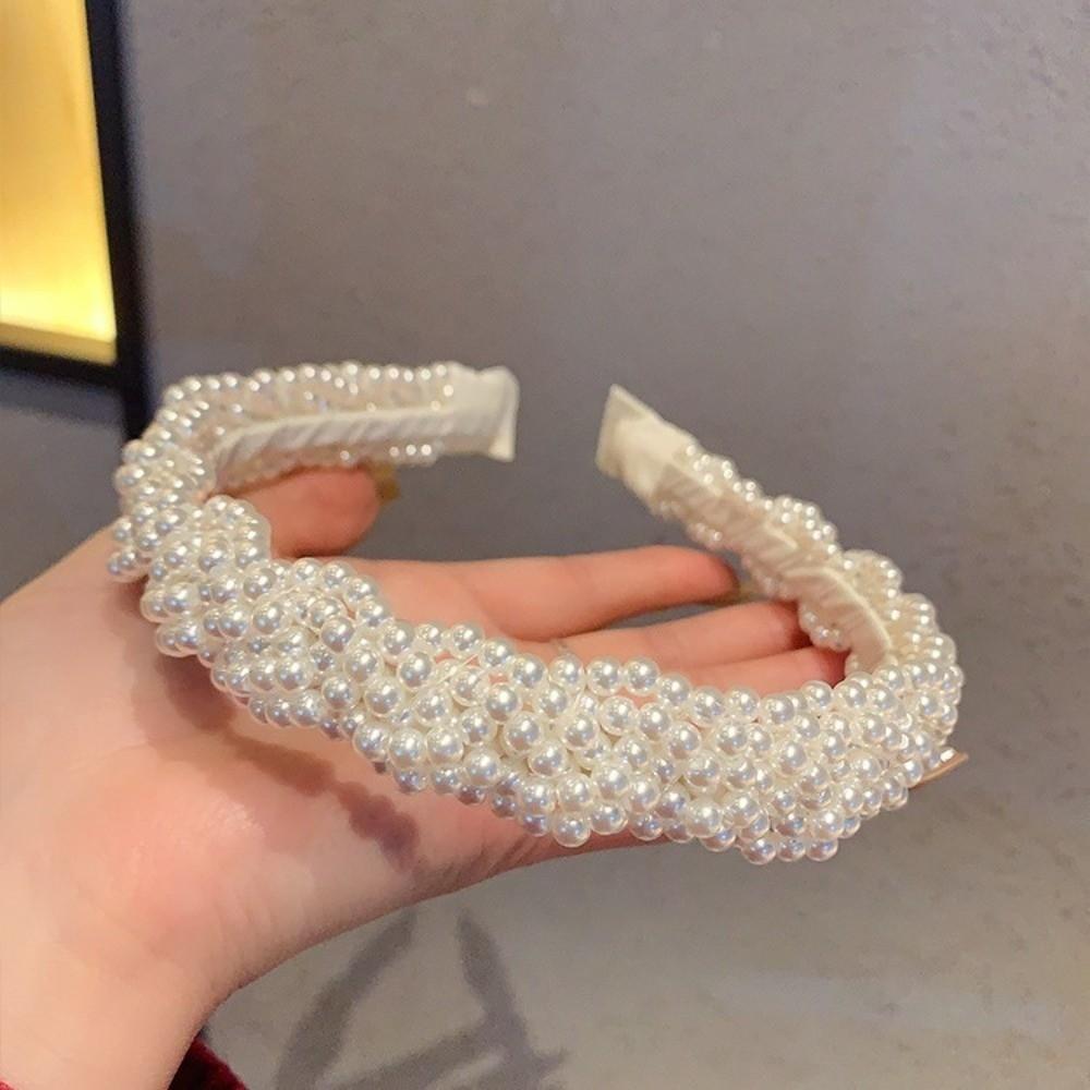 Vintage geflochtene Perlen-Haarreifen Märchenstil Damen-Haarreifen Damen-Haarschmuck