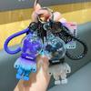 Cartoon Trendy Cool Pixel Bear Keychain Pendant Couple Car Key Chain Pendant Creative Small Gift