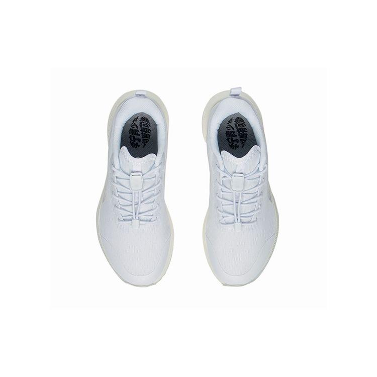 LiNing Red Rabbit 5 Non-Slip Shock Absorbing Wear-Resistant Breathable Lightweight Low-Top Running Shoes Kids Running Shoes White Gray YKFS026-7