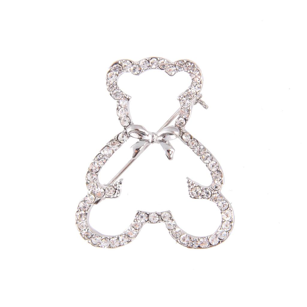 Korean Winnie the Pooh Diamond Brooch Corsage for Women - XZ050