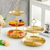 Multi-Tier Gold Snack & Dessert Tray
