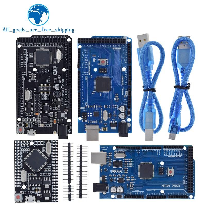 TZT MEGA2560 MEGA 2560 R3 (ATmega2560-16AU CH340G) Placa de desenvolvimento AVR USB MEGA2560 para arduino