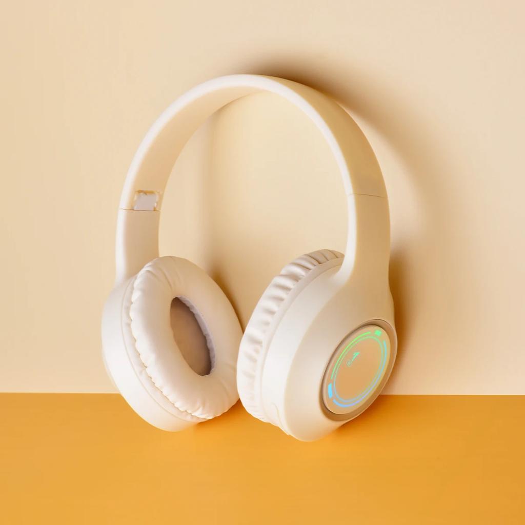 M3 Lightemitting Bluetooth Headset Folding LED Card Wireless Headset TYPEC Charging Multiscene Use Game Office