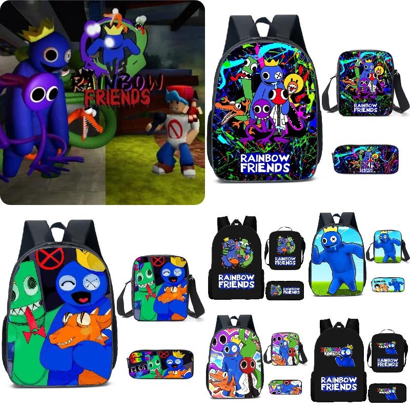 Rainbow Friends Cartoon Backpack For Kids 20l Capacity Oxford Fabric Breathable And Waterproof