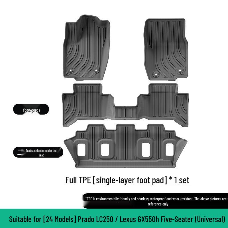 Eco-Friendly TPE Floor Mats & Trunk Mat for 2024 Lexus GX550H/Prado