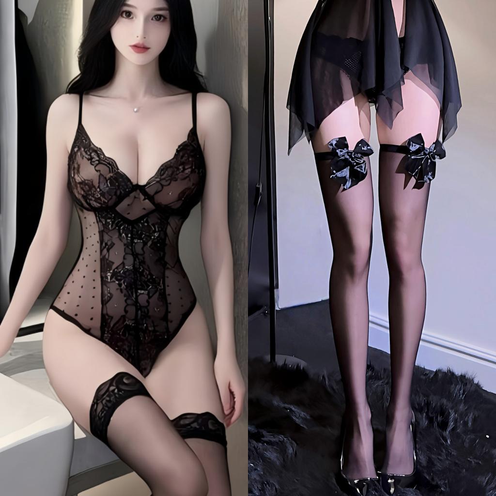 Sex Lingerie Pure Desire Sexy Temptation Bed Passion Hot Sweet Lace Suspender Lace Mesh Temptation Suit