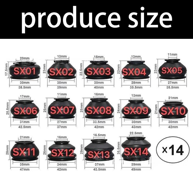 Universal Vehicle Ball Joint Protectors With Mudguard Design For Smooth Steering And Reduced Maintenance