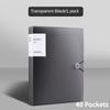 A4 Color Transparent Folder Document Large Capacity Dustproof Waterproof File Organizer Score Test PaperHolder Student File File