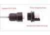 RJ45 Waterproof Panel Mount Gigabit Network Connector, US Standard, 8-Core