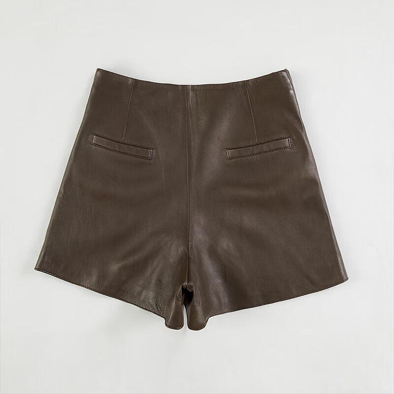 Women's High-Waisted Faux Leather Shorts