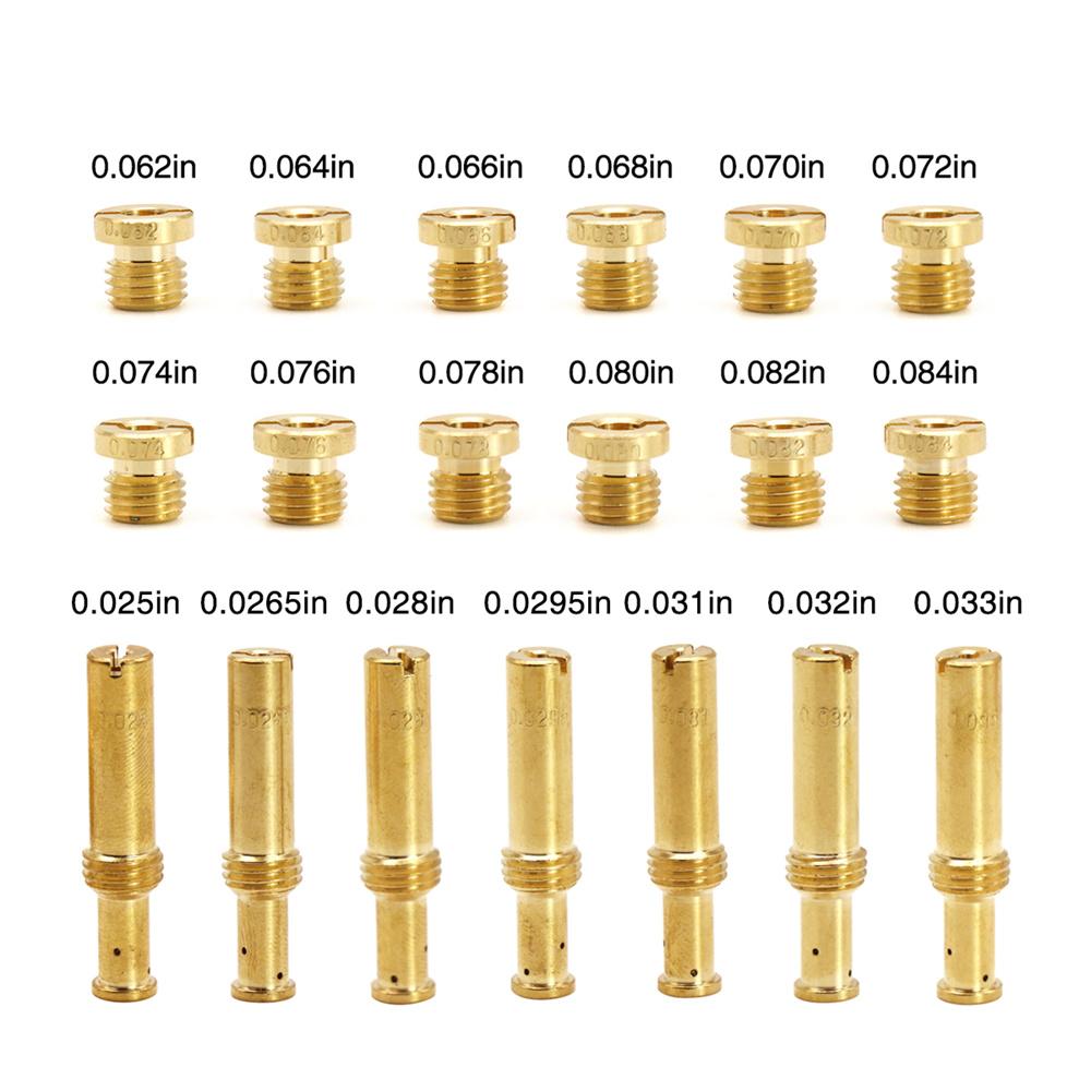 1 Set Carburetor Main Intermediate Jet Kit Copper Carb 35‑0995 Fit For S&S B E G