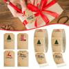 300pcs/Roll Envelope Sealing Sealing Decals Self Adhesive Labels Xmas Craft Holiday Decorative Labels Roll For New Year Present