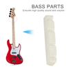 2 Pcs Quality Plastic 4 String Bass Guitar Nut Musical Instrument Replacement(44*5.8*8mm)