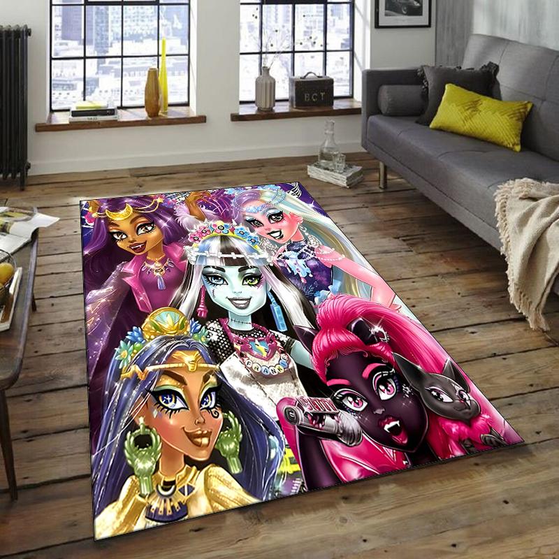 1pc Monster High Draculaura4 Design Area Rug - Non-Slip, Soft & Cozy Floor Mat for Living Room, Bedroom, Office - Indoor/Outdoor Decorative Carpet