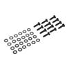 12Pcs M8 Torx Screw Bolt Pillars Windshield Frame Hinge Screw Replacement For Jeep For Wrangler JK 2007-2017 06508953AA