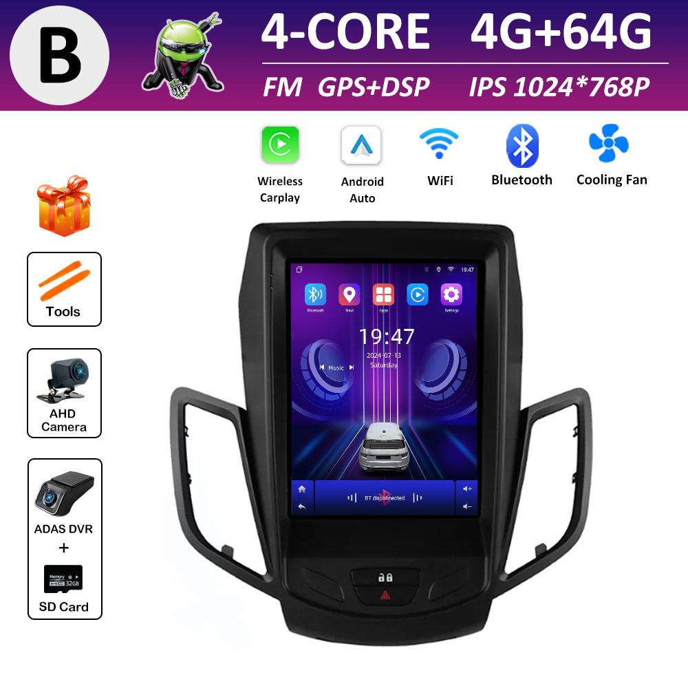 Intelligent System DSP Stereo for Ford Fiesta MK7 2009 2010 2011 2012 2013 - 2016 Wireless Carplay Navigation WIFI Accessories