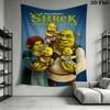 Shrek Green Ogre'S Tale Tapestry Wallmounted Background Cloth Home Decor Wall Decoration Wall Covering Decoration