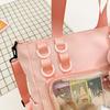 Large Capacity Clutter Bag Transparent Nylon Shoulder Bag Women's Tote Bag