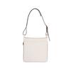 Longchamp Le Foulonné Silver Metal Zipper Closure Calfskin Hobo Bag Women Handbags White 10272HFI037