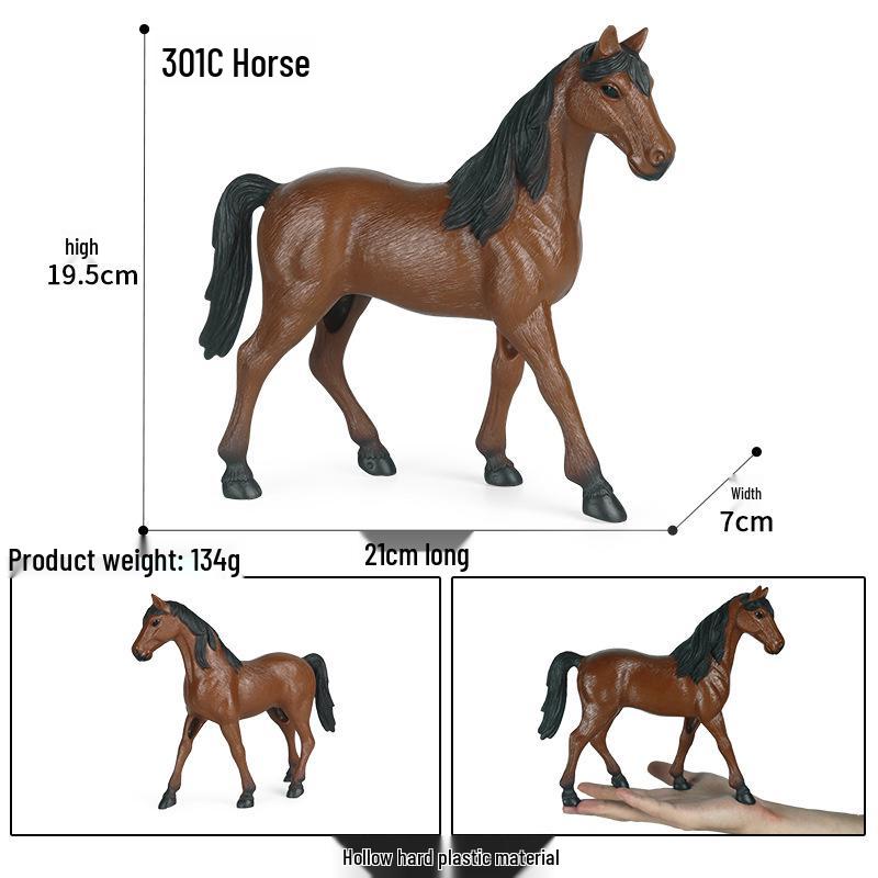 Children s Wildlife Horse Models - Large, Fine, Thousand-Mile Horse Set for Home Decor