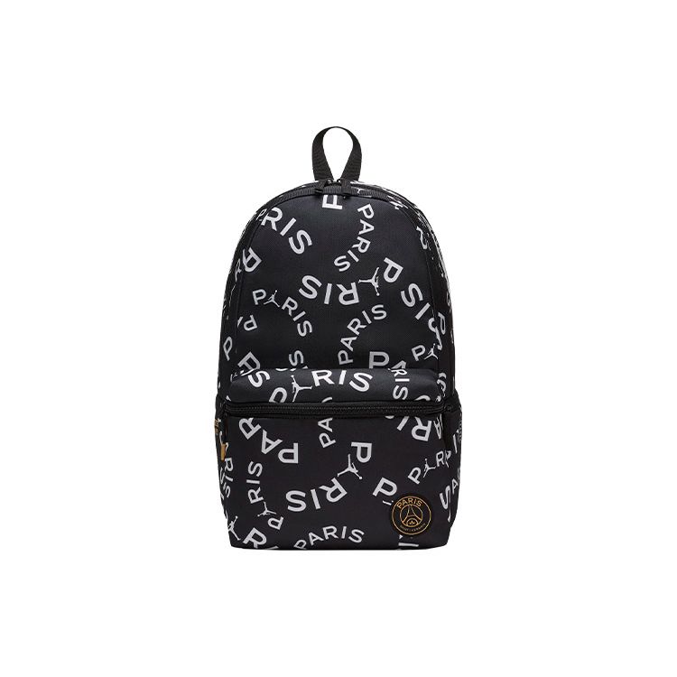 Jordan Paris Collaboration All Over Logo Vintage Floral Polyester Backpack Large Unisex Backpack Black DB8219-010 Large
