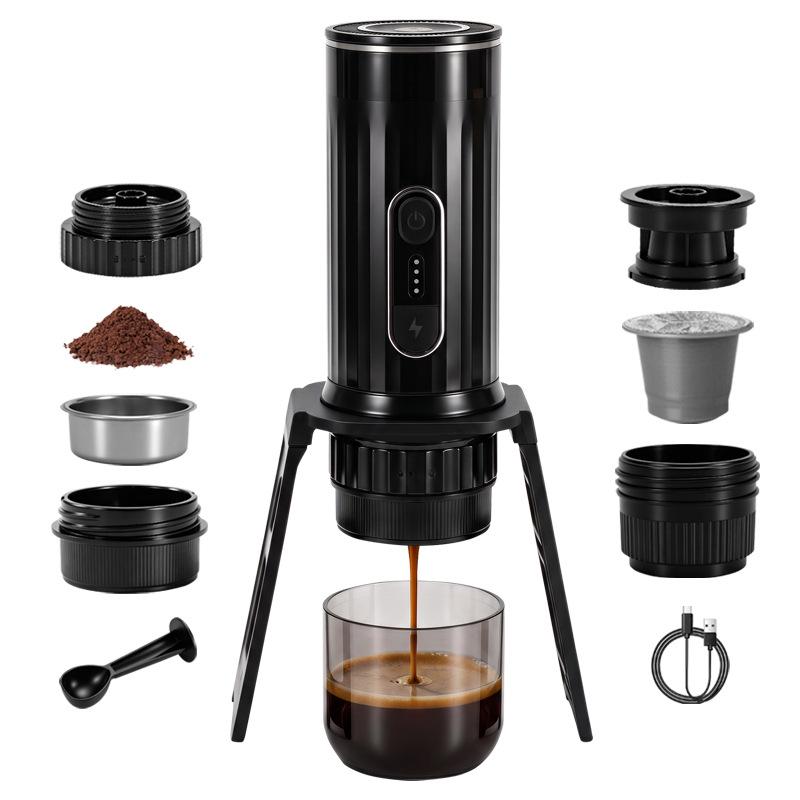 Kabellose tragbare Espressomaschine mit Ein-Knopf-Pumpdrucksystem