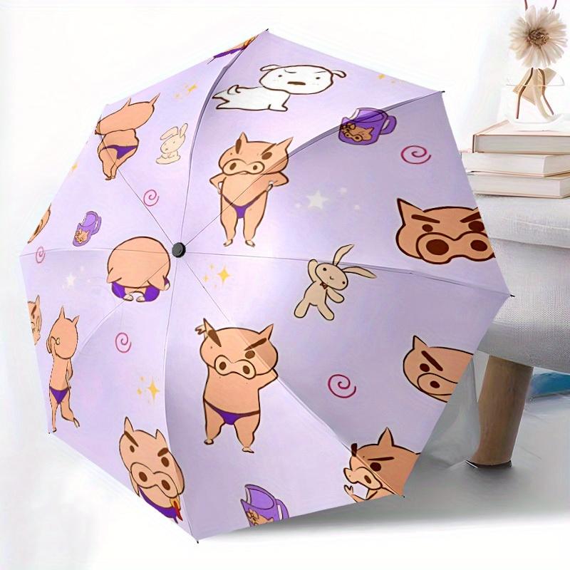 1pc Crayon Shin-chan Automatic Umbrella 8-Bone Design Compact Gear for Outdoor Travel, Perfect Gift for Friends or Family yy250829119