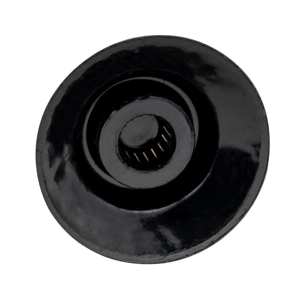 Musiclily Pro Reflector Metric Set for Electric Top of Knobs, 2mm, Volume/Two-Tone LP/SG Guitars, Black/Gold (Set 4)
