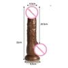 Dámské silikonové erotické hračky pro ženy Vibrátory pro ženy Vyhřívané rotační teleskopické dildo Párová masturbace Dálkové ovládání G-bod stimulace Sexuální hračky