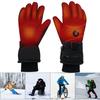 DC Plug in Heating Thermal Gloves Heated Gloves Windproof Heated Gloves Touch Screen for Cycling Running Driving Hiking Walking