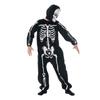 Kids Boys Skeleton Bone Jumpsuit Scary Skull and Mask Halloween Party Costume Outfit