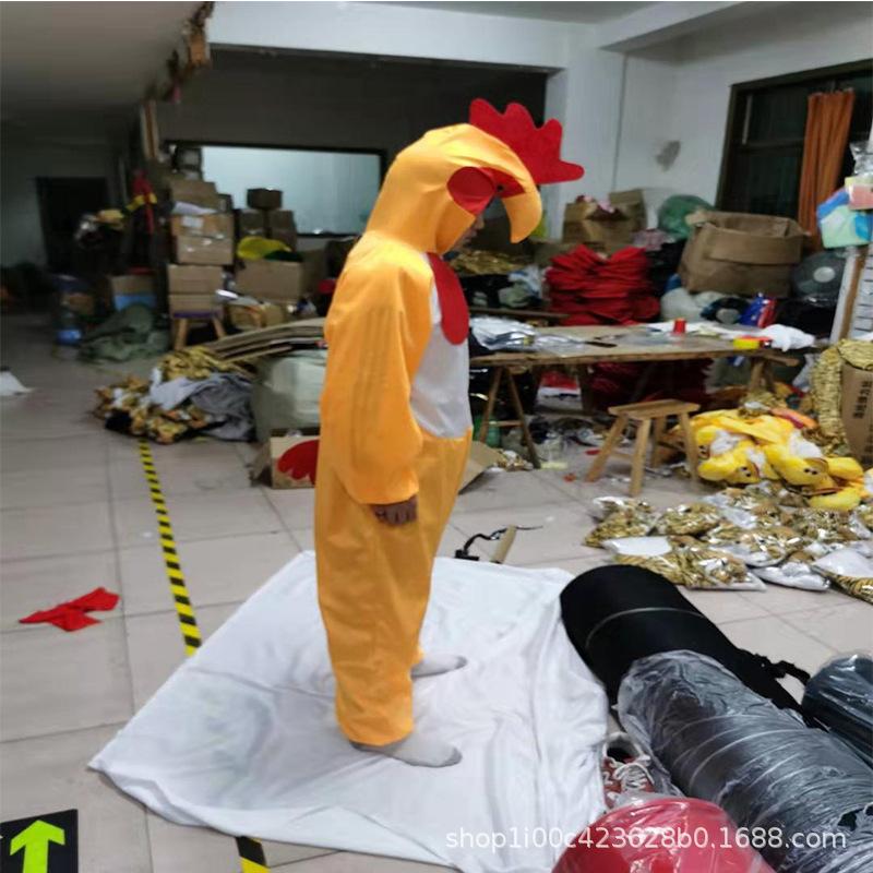 Christmas Children's Kindergarten Adult Children's Rooster Modeling Performance Costume Chicken Animal Costume Rooster Performance Costume