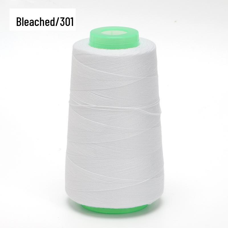 Household Sewing Thread - Large Spool, 202 Colors, Medium Thick Polyester for Sewing Machines, Black & White