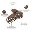 BellaStella Korean Fashion Flower Matte Hair Claw for Women Large Strong Hold Hair Clips for Thick, Thin & Long Clutches Hair Accessories for Women