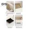 Countertop Utensil Caddy Dish Storage Box Efficient Draining Design Large Capacity Tableware Storage Container with Dustproof Lid
