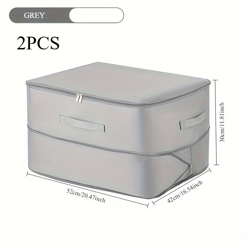 Heavy-Duty Self-Compressing Storage Bag - Portable Organizer for Clothes, Blankets & Quilts, Ideal for Closet Organization