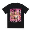 Britney Spears Metal Rock Graficzny T-shirt Damska Moda Hip Hop Koszulki Harajuku Vintage Krótki Rękaw T-shirt